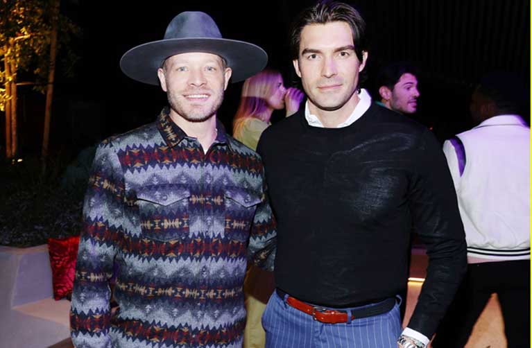 Jacob Jules Villere with his partner Peter Porte