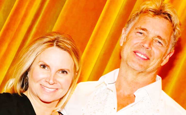 Steven Cauble with his wife Lisa Whelchel